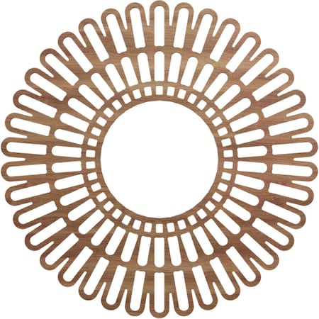 Ekena Millwork Cornelius Wood Fretwork Pierced Ceiling Medallion, Walnut, 26"OD x 9 5/8"ID x 3/8"T CMWP26X0375CRWA